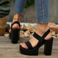 📢📢40% OFF !! ⏰Versatile Black Platform Sandals for Women
