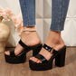 📢📢40% OFF !! ⏰Versatile Black Platform Sandals for Women
