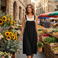 👗 50% OFF! ✨ Women's Midi Overall Dress – Loose, Pockets, Comfortable, Casual 🍂