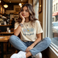 📢📢40% OFF !! ⏰"Life is Good" Daisy Graphic T-Shirt