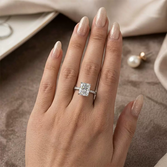 📢📢40% OFF !! ⏰Ice-Flower Cut High-Carbon Diamond Ring