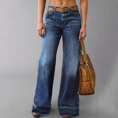 📢📢40% OFF !! ⏰Women's Retro Flare Jeans with Pockets