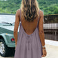 📢📢40% OFF !! ⏰Summer Backless Spaghetti Strap Mini Dress