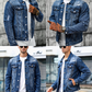 📢📢30% OFF !! ⏰Men’s Casual Vintage-Wash Distressed Denim Jacket