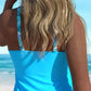 📢📢30% OFF !! ⏰Women's Ruffle Top & Printed Shorts Swim Set
