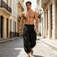 📢📢30% OFF !! ⏰ Men’s Harem Pants with Elastic Ankles – Freedom to Move 🏃‍♂️🧘