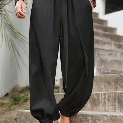 📢📢30% OFF !! ⏰ Men’s Harem Pants with Elastic Ankles – Freedom to Move 🏃‍♂️🧘