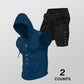 📢📢30% OFF !! ⏰Men's Athletic Sleeveless Hoodie & Shorts Set