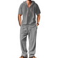 Men's Casual Hooded Shirt & Pants Set