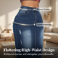 📢📢40% OFF !! ⏰Women's High-Waist Frayed Hem Denim Skirt