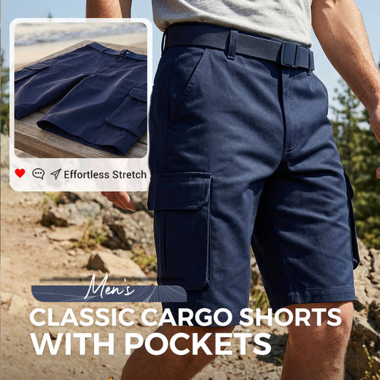 📢📢40% OFF !! ⏰Men's Classic Cargo Shorts with Pockets