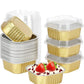 📢📢40% OFF !! ⏰10 PCS Disposable Aluminum Foil Baking Cups with Lids