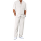 📢📢40% OFF !! ⏰Men's Casual Short Sleeve Shirt and Pants Set