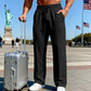 📢📢40% OFF !! ⏰Men's Elastic Waist Drawstring Straight Leg Pants