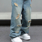 ⏰🔥LIMITED TIME 50% OFF! 👖 Men’s Ripped Straight-Leg Oversize Jeans – Trendy, Comfortable & Street-Style Ready ✨🕶️