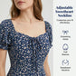 Women's Drawstring Bust Floral Sundress