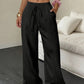 📢📢40% OFF !! ⏰Women's Solid Color Crinkle Wide Leg Pants