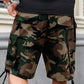Men's Camo Cargo Shorts with Drawstring Waist