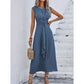 ⏳Time-Limited Special 60%Off⏰Women's Elegant Solid Color Crew Neck Dress