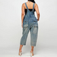 📢📢40% OFF !! ⏰Women's Button-Front Tapered Denim Overalls