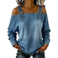 📢📢40% OFF !! ⏰Women's Fashion Wide Strap Denim Top