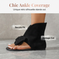 Retro Sweet Split-Toe Sandalswith Big Bow