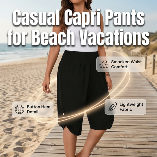 📢📢40% OFF !! ⏰Women's Lightweight Capri Pants