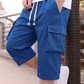 📢📢40% OFF !! ⏰Men's Casual Capri Cargo Shorts with Drawstring Waist