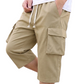 📢📢40% OFF !! ⏰Men's Casual Capri Cargo Shorts with Drawstring Waist