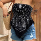 📢📢40% OFF !! ⏰Women's Asymmetrical Hem Bandana Tube Top