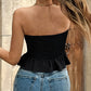 📢📢40% OFF !! ⏰Women's Asymmetrical Hem Bandana Tube Top