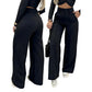 📢📢40% OFF !! ⏰Women's High-Waist Wide-Leg Solid Color Trousers