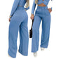 📢📢40% OFF !! ⏰Women's High-Waist Wide-Leg Solid Color Trousers