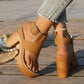 📢📢40% OFF !! ⏰Chunky Heel Platform Sandals with Ankle Strap