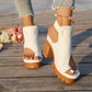 📢📢40% OFF !! ⏰Chunky Heel Platform Sandals with Ankle Strap