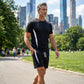 📢📢40% OFF !! ⏰ Men's Waffle Knit T-Shirt & Shorts Set