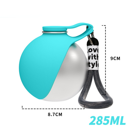 📢📢40% OFF !! ⏰2-in-1 Portable Dog Water Bottle for Small Dogs - Leak-Proof & Compact