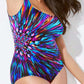 📢📢40% OFF !! ⏰ Fashion Printed One-Piece Swimsuit | Soft Stretch Fabric & Ruching Detail for an Instant Slimming Look