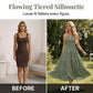 📢📢40% OFF !! ⏰Women's Halter Neck Backless Tiered Maxi Dress