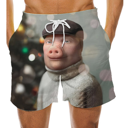 📢📢40% OFF !! ⏰Men's Funny 3D Printed Beach Shorts