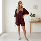 📢📢40% OFF !! ⏰Women's Lounge V-Neck Top & Shorts Set