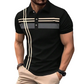 📢📢30% OFF !! ⏰Men's Striped Short Sleeve Collared Top