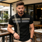 📢📢30% OFF !! ⏰Men's Striped Short Sleeve Collared Top