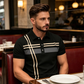 📢📢30% OFF !! ⏰Men's Striped Short Sleeve Collared Top