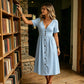 👗Effortless Summer Chic – Women's Summer V-Neck Button-Down Dress☀️