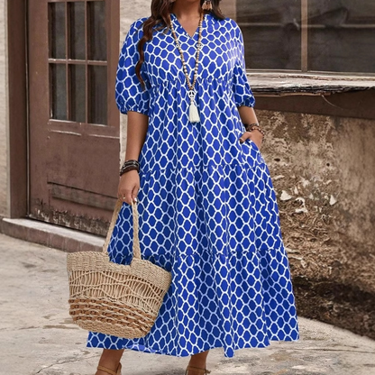 📢📢40% OFF !! ⏰Women's Casual Bohemian Printed Maxi Dress