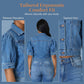 📢📢30% OFF !! ⏰Women's Puff Short Sleeve Cropped Denim Jacket