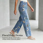 📢📢40% OFF !! ⏰Women's Floral Print Straight-Leg Jeans