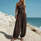 📢📢40% OFF !! ⏰Women's One-Shoulder Top and Wide-Leg Pants Set