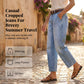 📢📢30% OFF !! ⏰Women's High Waisted Cropped Barrel Jeans